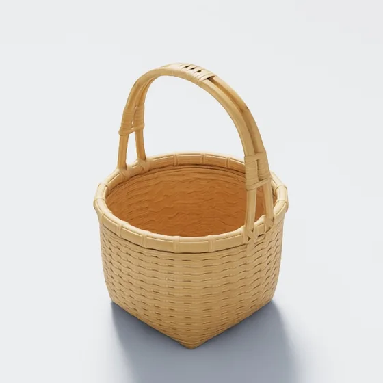 Bamboo Basket, rendered appearance