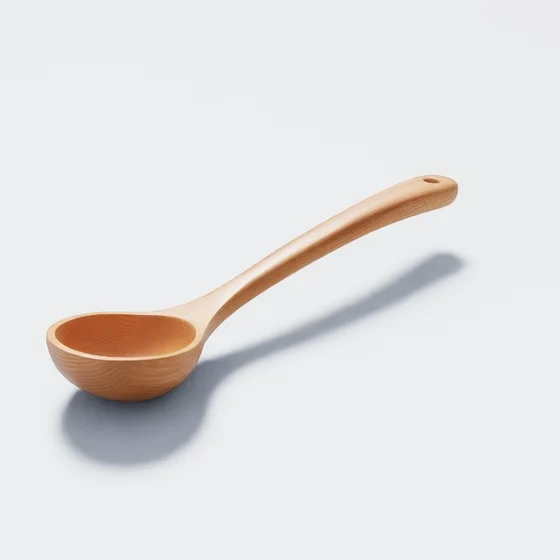Wooden Ladle, rendered appearance