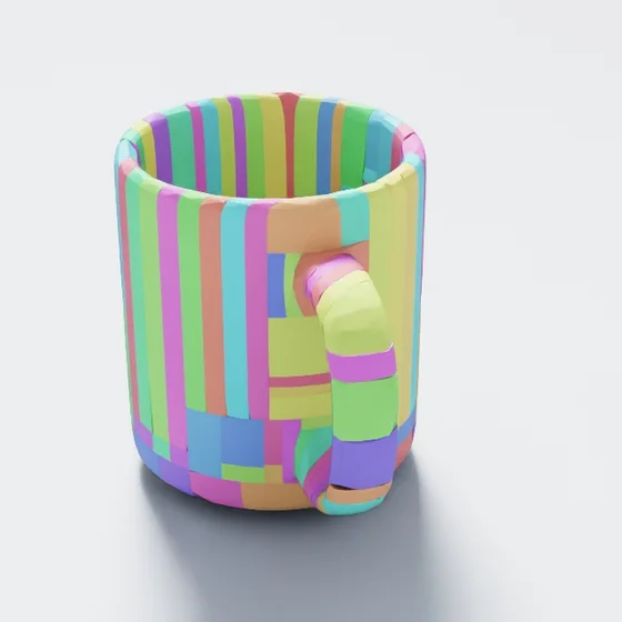 Blue mug collision geometry