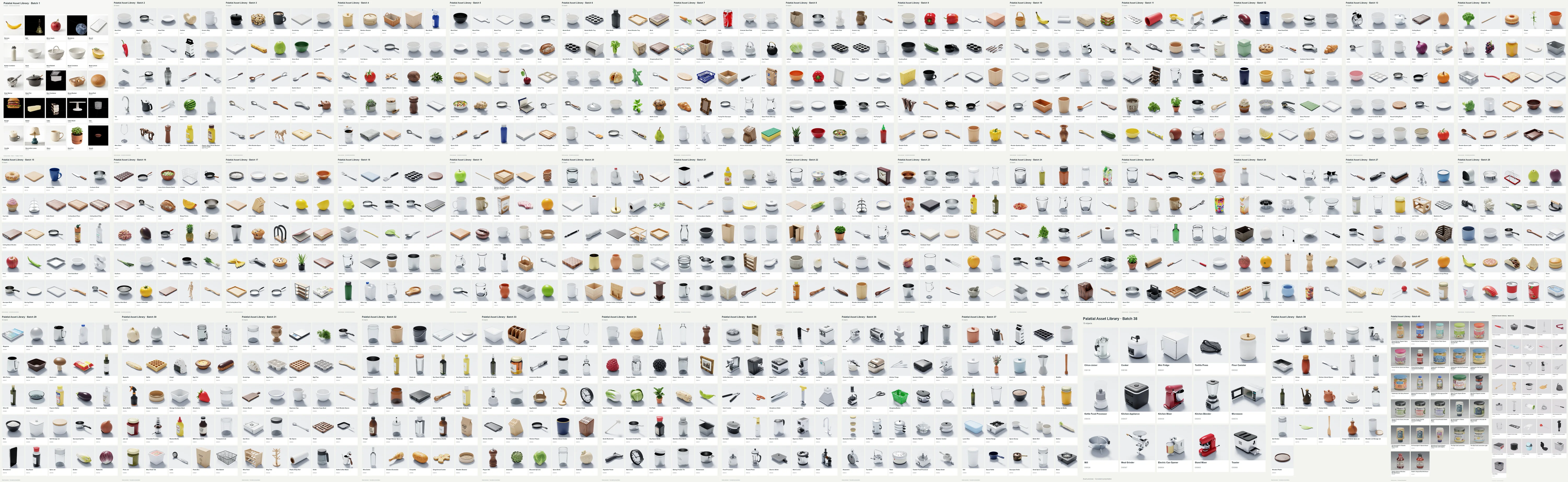 Library montage of kitchenware, containers, tools and appliances