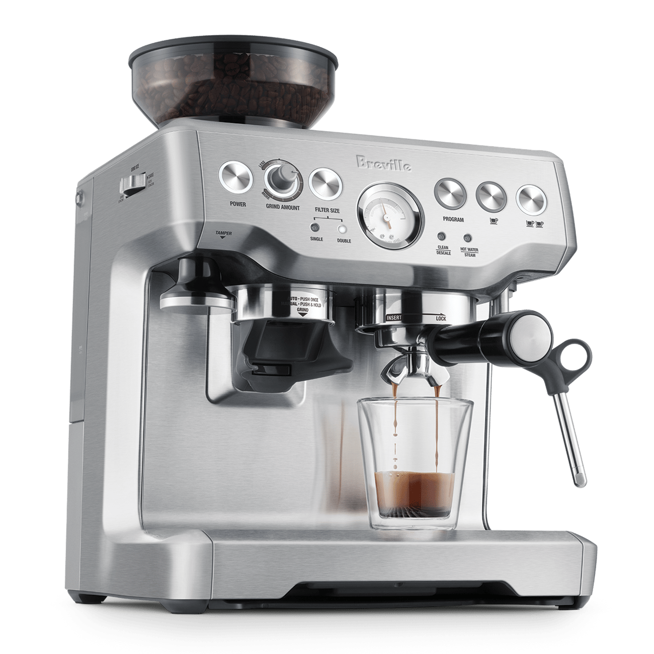 Espresso machine input reference