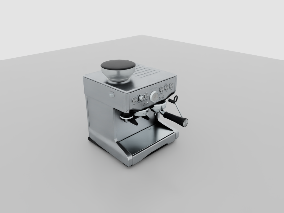 Espresso machine generated asset, unchanged export